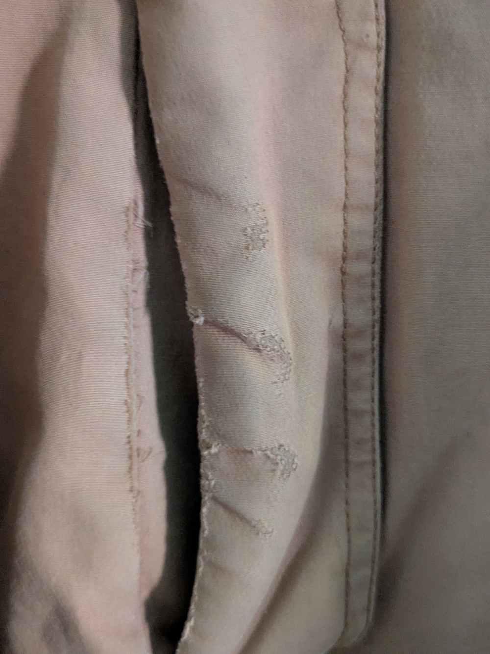 Boden Heavy Camel Trench Coat Removable Hood Pink Fleece Lined - US 16/18 UK20 - Picture 8 of 9